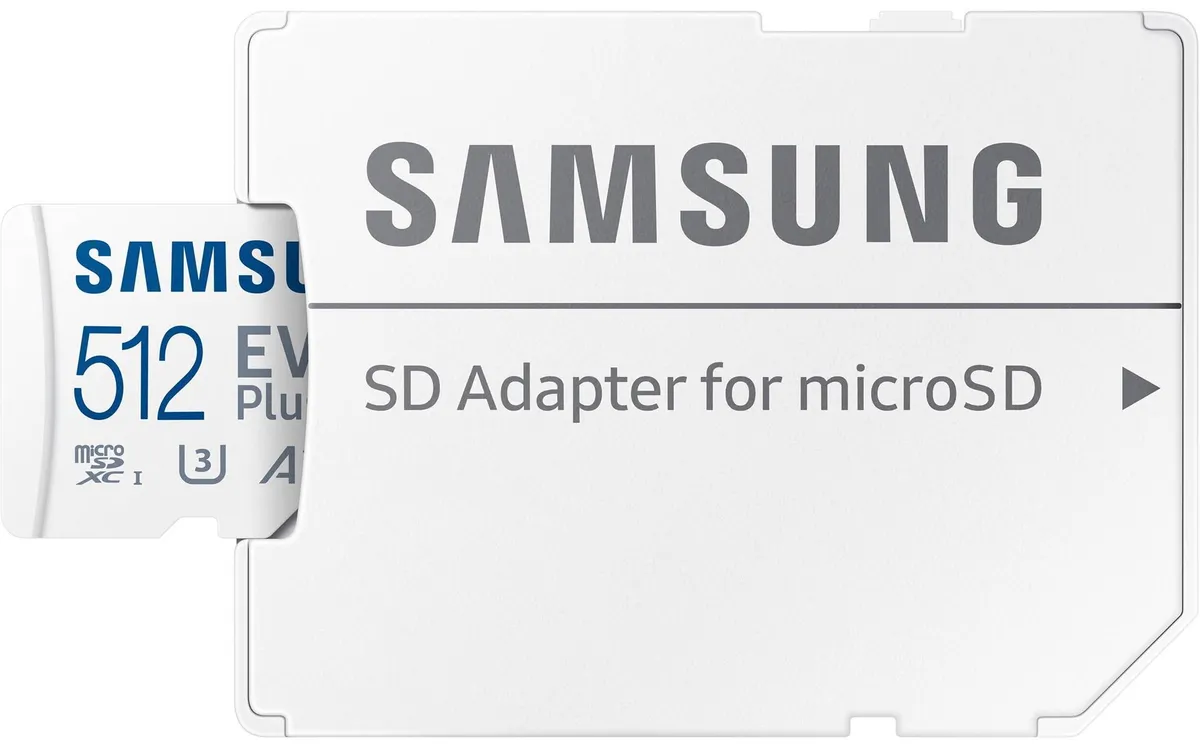 Карта пам`яті MicroSDXC  512GB UHS-I/U3 Class 10 Samsung Evo Plus R160MB/s + SD-адаптер (MB-MC512SA/EU) - мініатюра 2