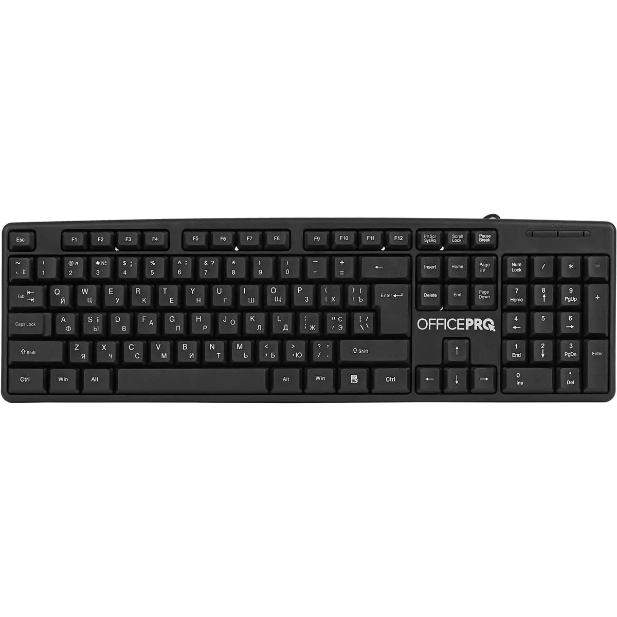 Клавіатура OfficePro SK166 Black  - зображення 1