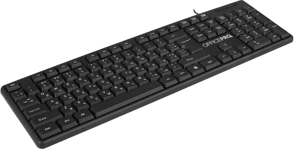Клавіатура OfficePro SK166 Black  - мініатюра 2