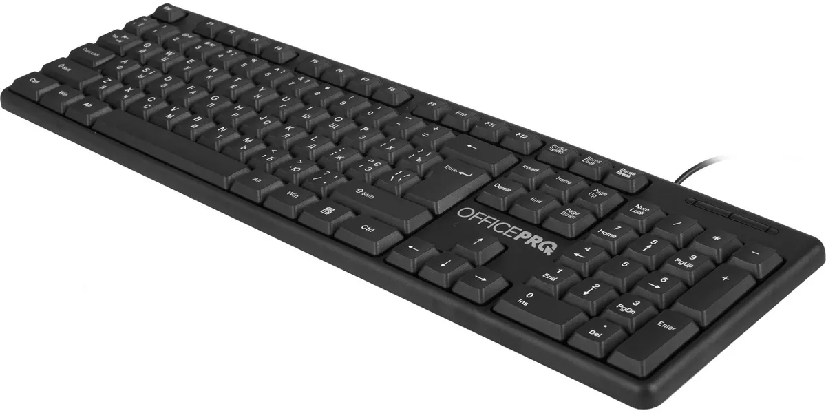 Клавіатура OfficePro SK166 Black  - мініатюра 3