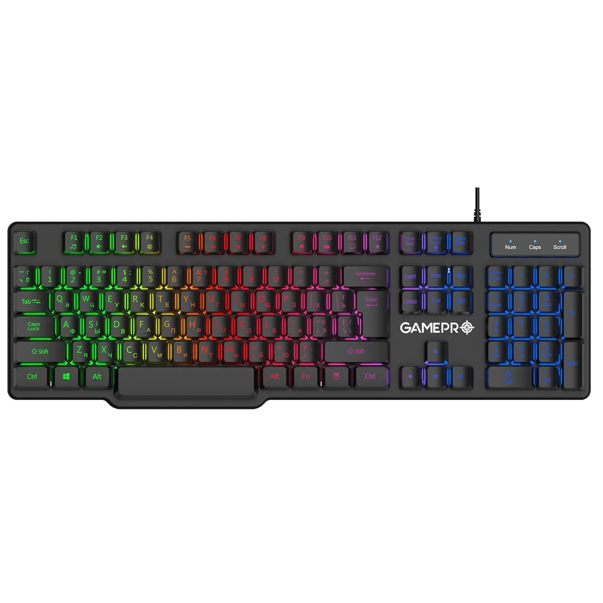 Клавіатура GamePro GK380 RGB Black  - зображення 1