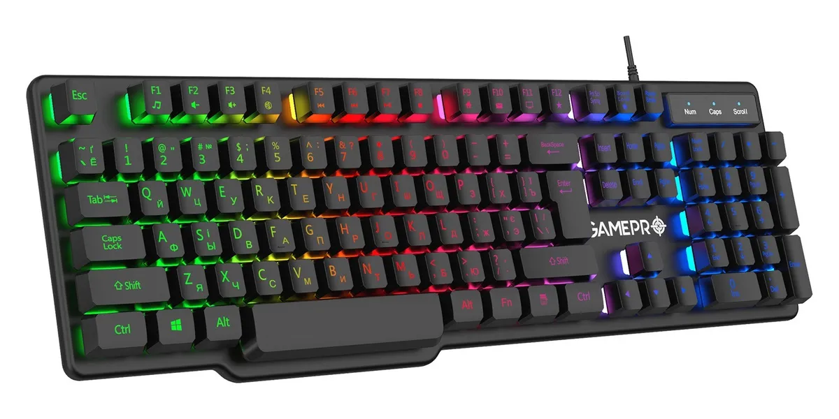 Клавіатура GamePro GK380 RGB Black  - мініатюра 2