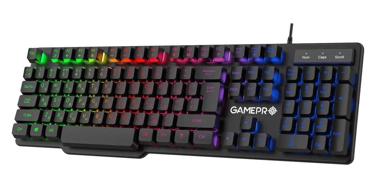 Клавіатура GamePro GK380 RGB Black  - мініатюра 7