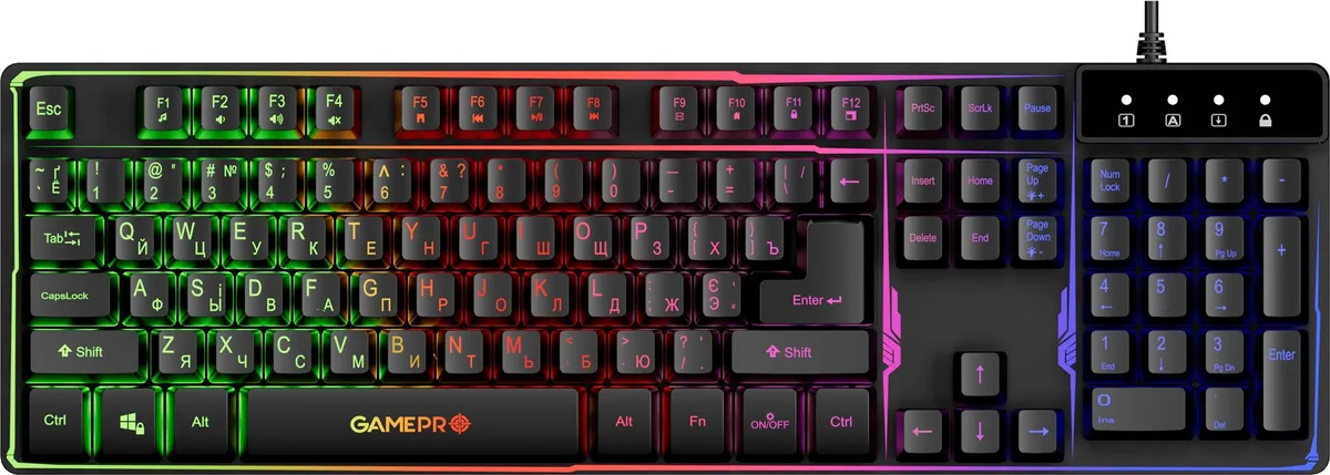 Клавіатура GamePro Nitro+ GK576 Black  - зображення 1