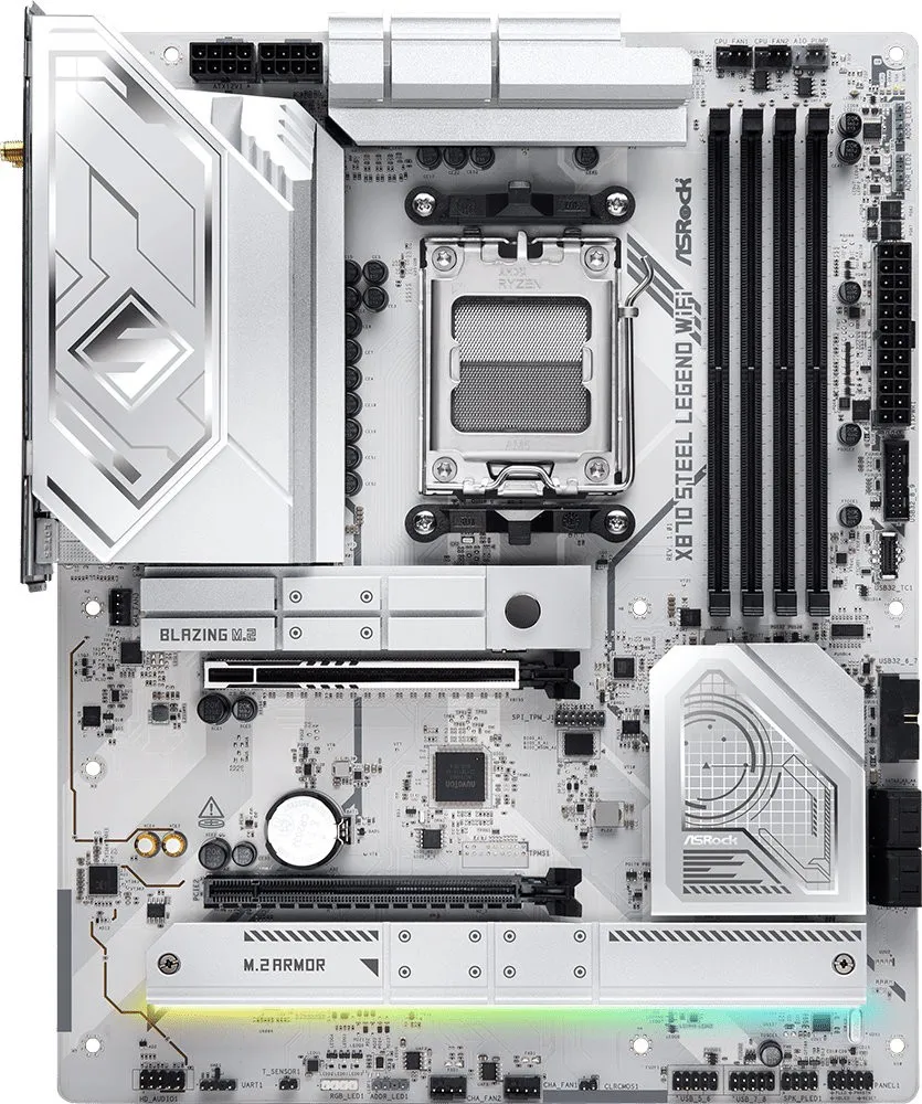 Материнська плата ASRock X870 Steel Legend WiFi Socket AM5 - мініатюра 2