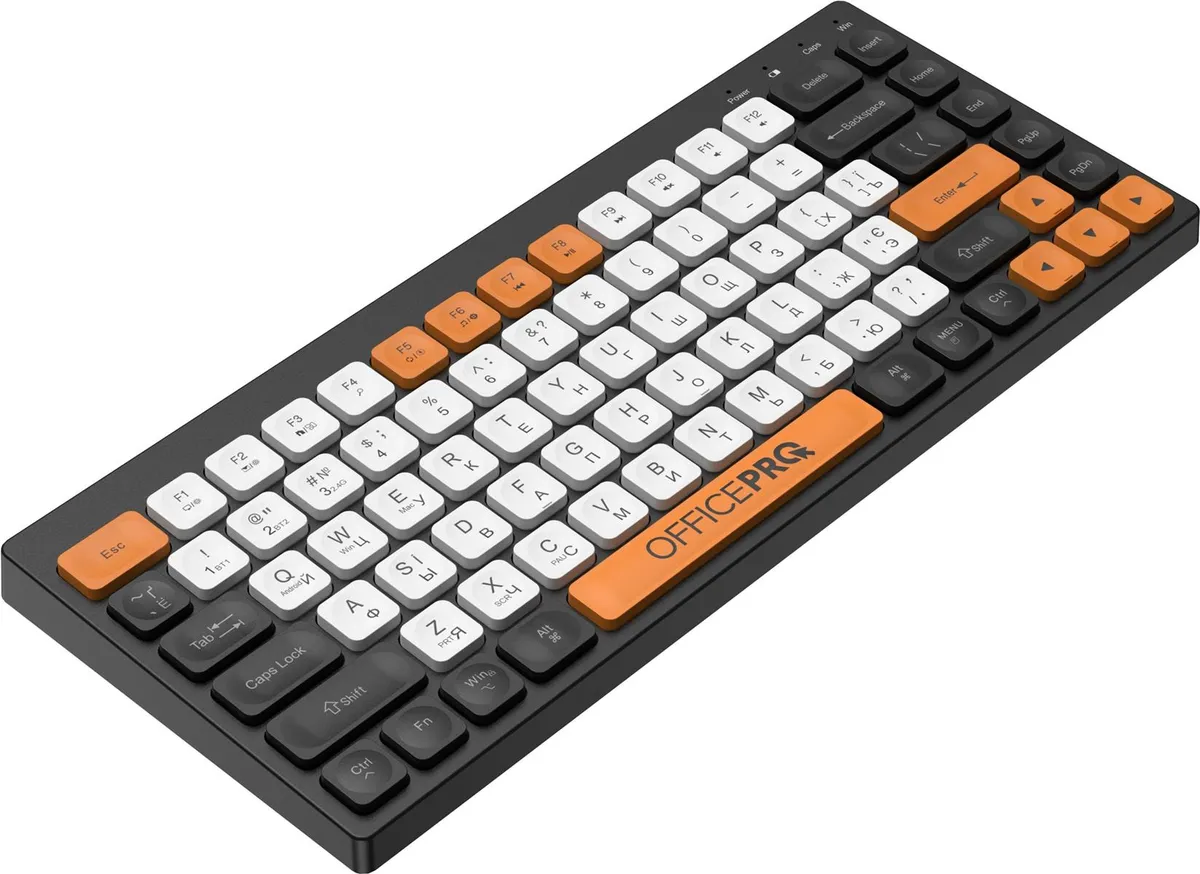 Клавіатура бездротова OfficePro SK955B Bluetooth Black  - мініатюра 3