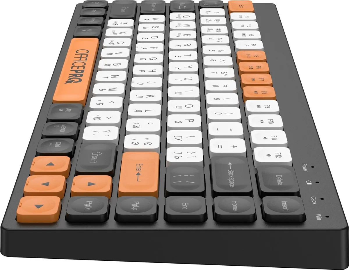 Клавіатура бездротова OfficePro SK955B Bluetooth Black  - мініатюра 5