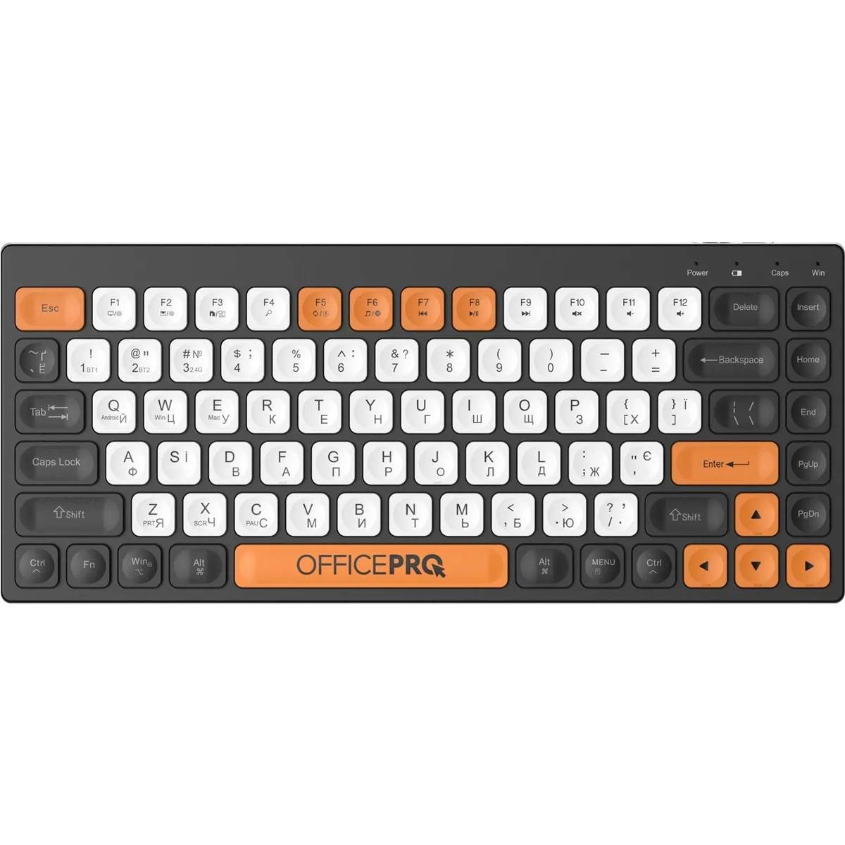 Клавіатура бездротова OfficePro SK955B Bluetooth Black  - мініатюра 6