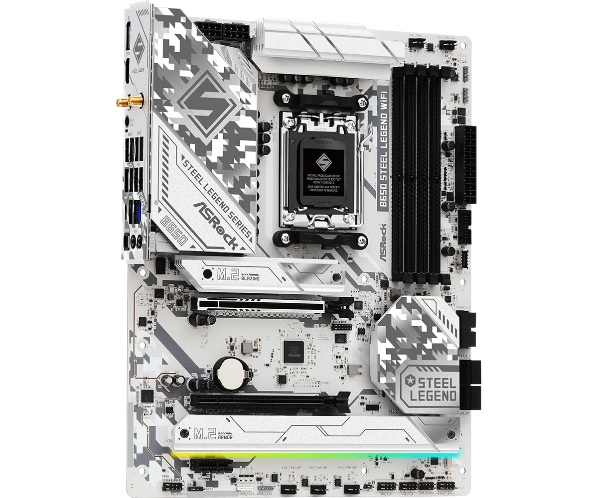 Материнська плата ASRock B650 Steel Legend WiFi Socket AM5 - мініатюра 3