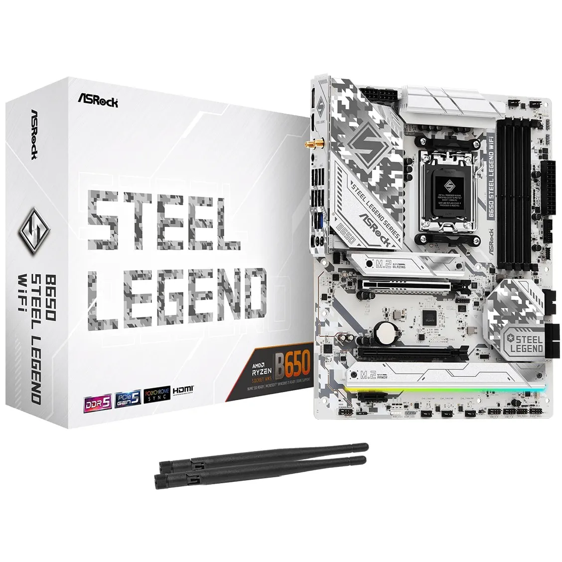 Материнська плата ASRock B650 Steel Legend WiFi Socket AM5 - мініатюра 5
