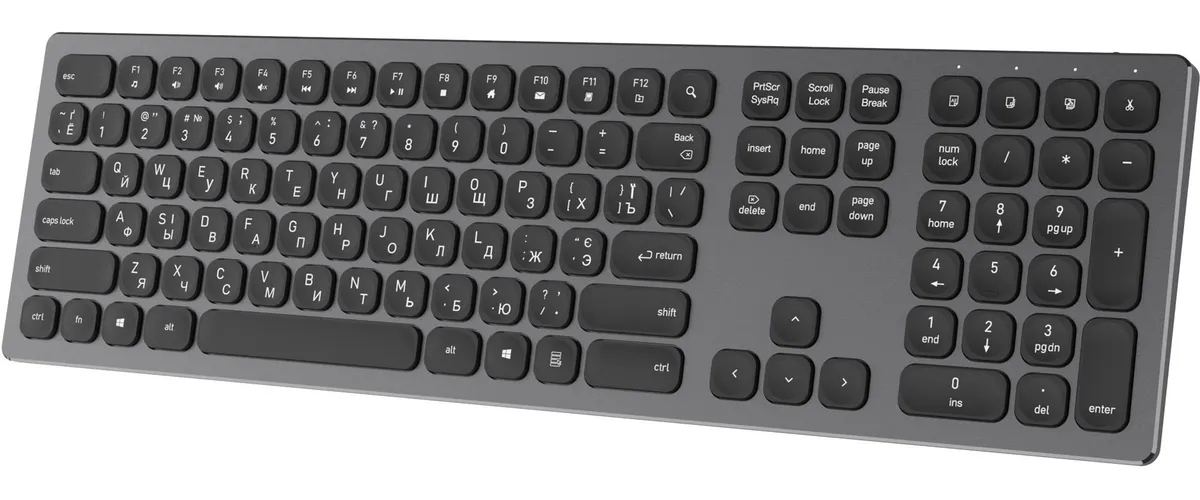 Клавіатура бездротова OfficePro SK1550B Black - мініатюра 3