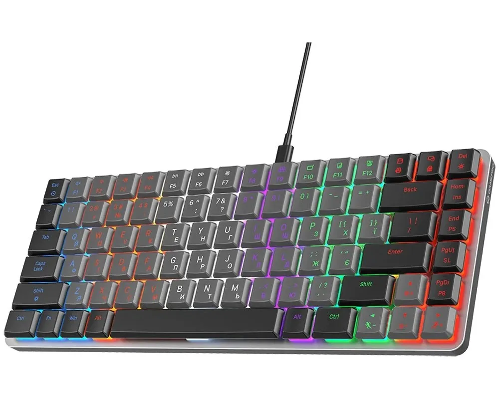 Клавіатура GamePro MK140R Red Swich Low Profile Dark Gray - мініатюра 2