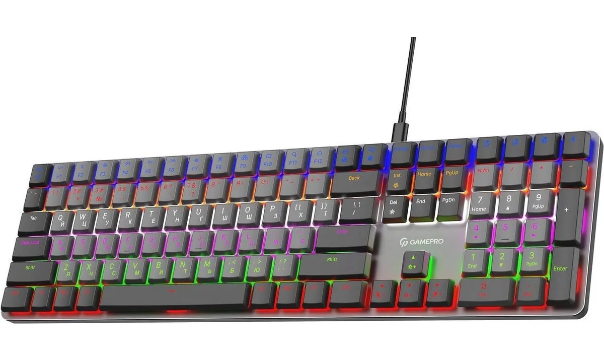 Клавіатура GamePro MK145R Red Swich Low Profile Dark Gray - мініатюра 3