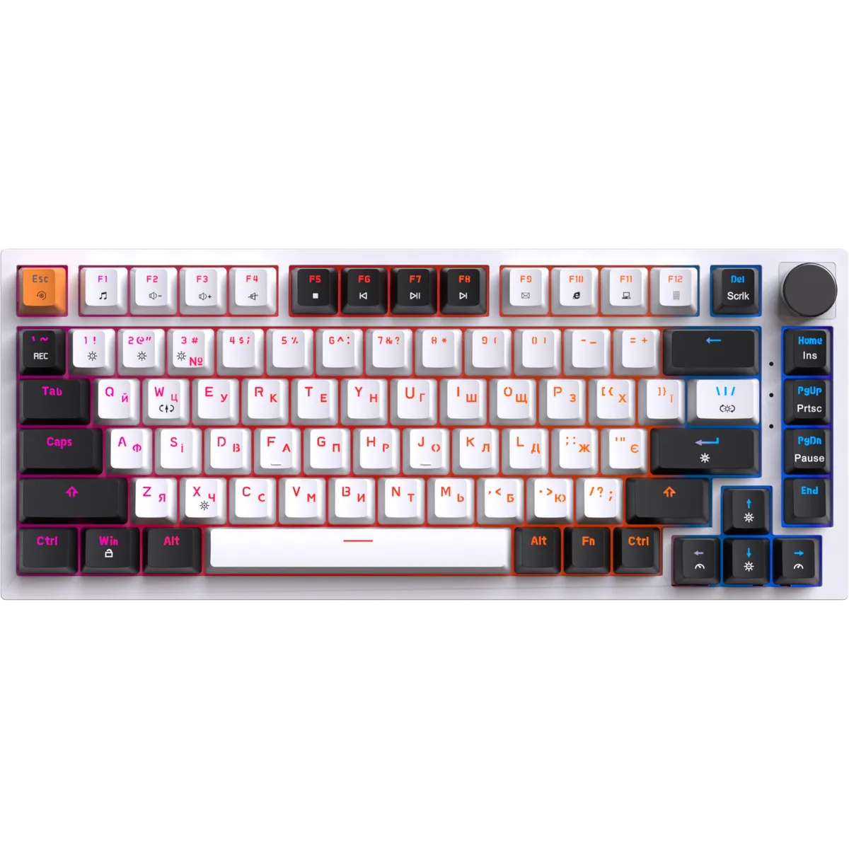 Клавіатура GamePro MK160W Red з Hot-Swap RGB White  - зображення 1