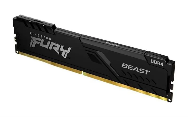 Модуль пам'яті для комп'ютера DDR4 8GB 3200 MHz Fury Beast Black Kingston Fury (ex.HyperX) (KF432C16BB/8) - мініатюра 2