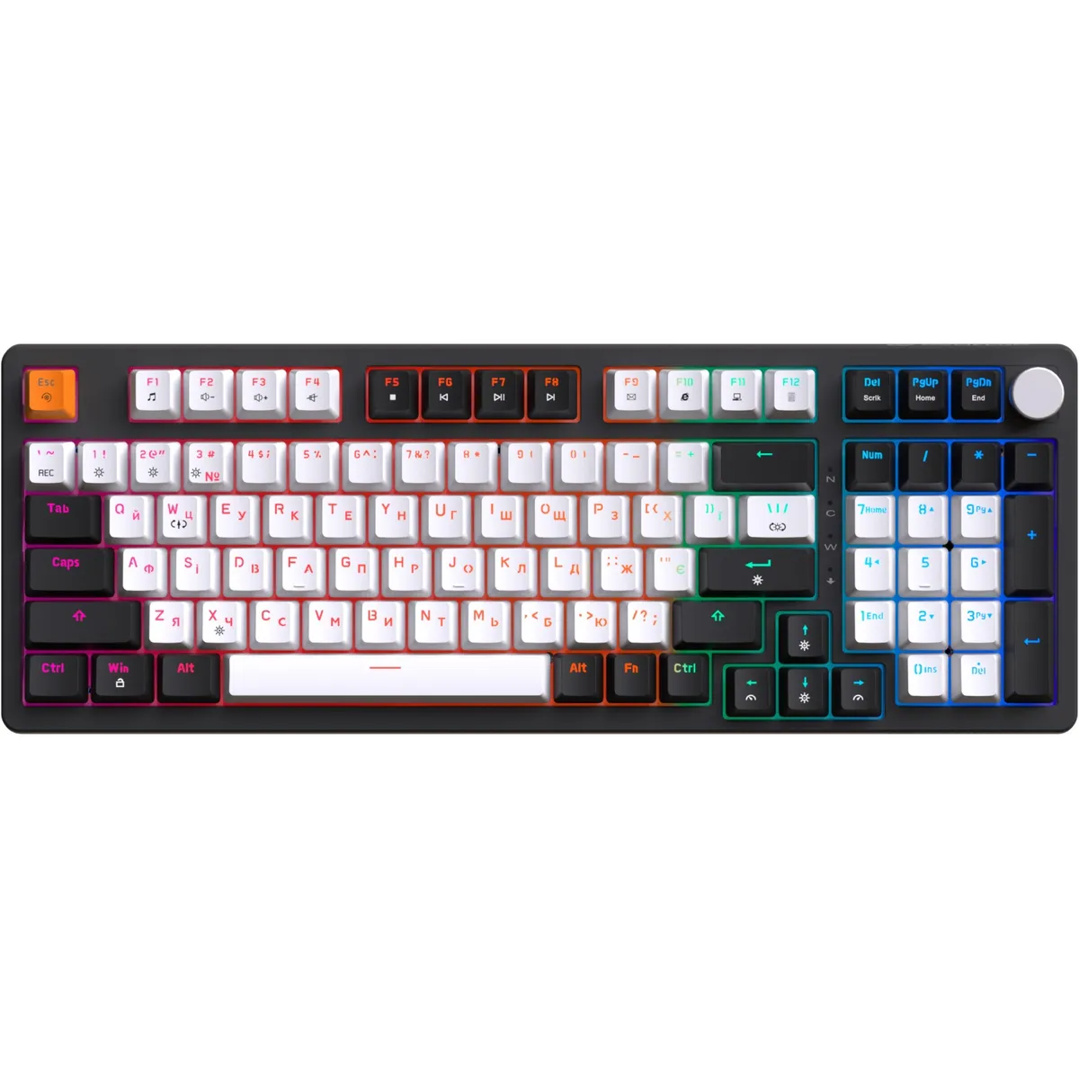 Клавіатура GamePro MK170B Red з Hot-Swap RGB Black  - зображення 1