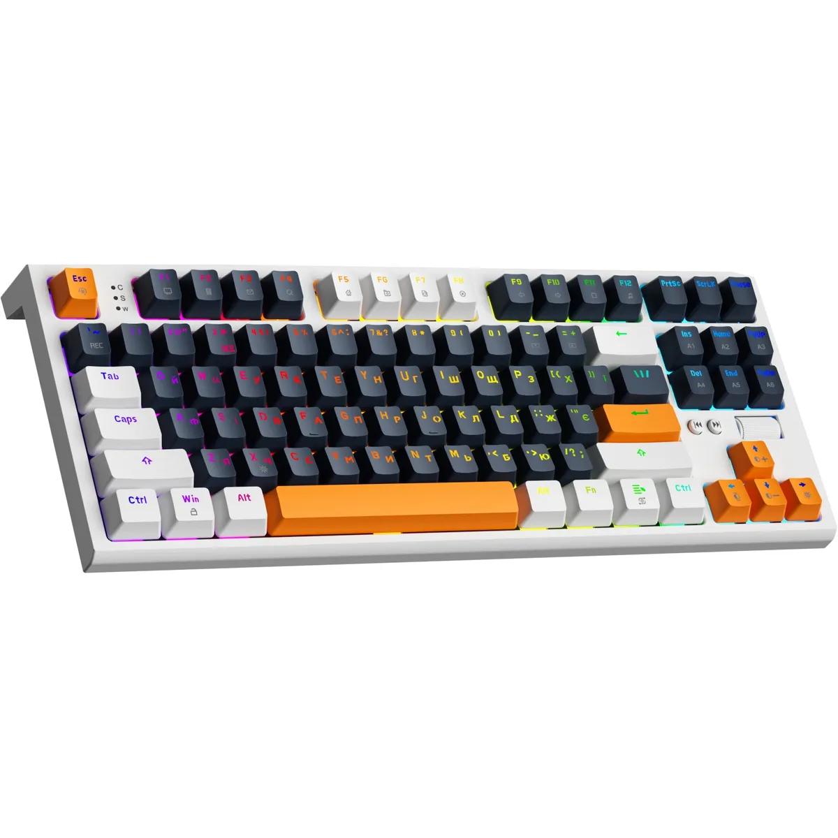 Клавіатура GamePro MK180W Red з Hot-Swap RGB White  - мініатюра 2