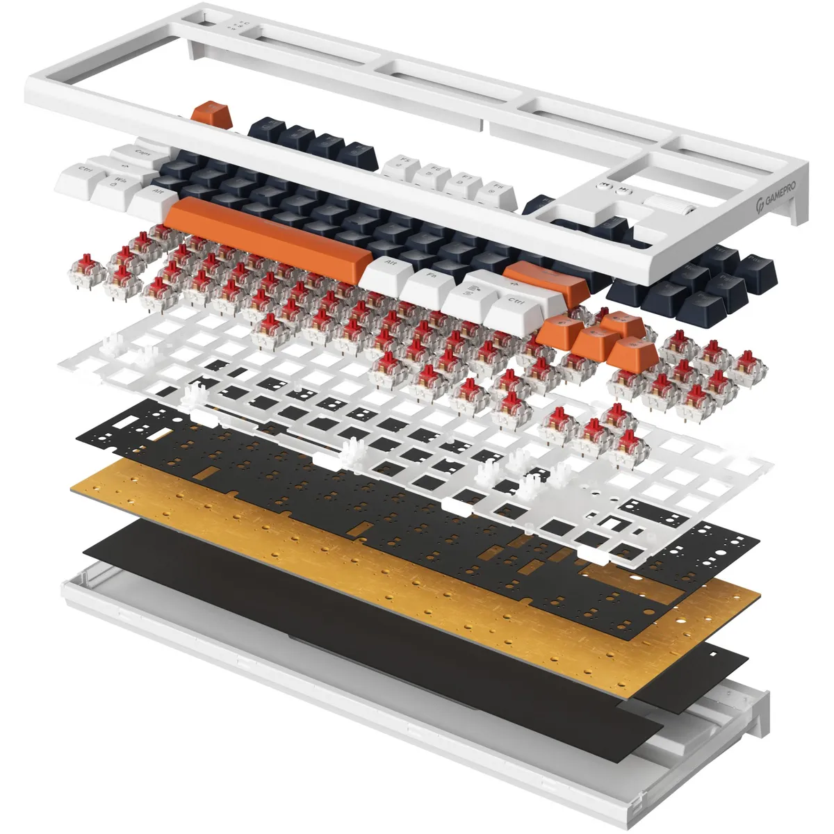 Клавіатура GamePro MK180W Red з Hot-Swap RGB White  - мініатюра 5