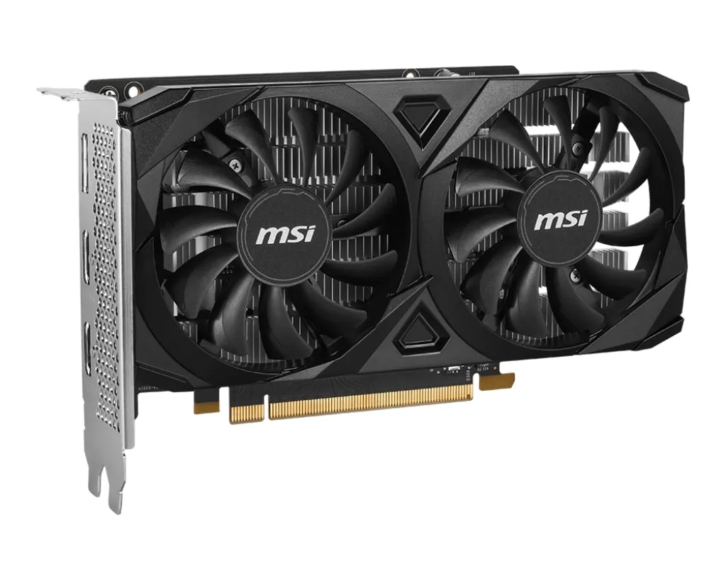 Відеокарта GF RTX 3050 6GB GDDR6 Ventus 2X E 6G OC MSI (GeForce RTX 3050 VENTUS 2X E 6G OC) - мініатюра 3