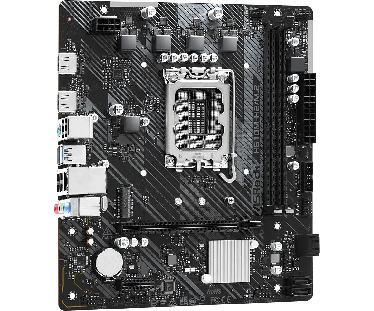 Материнська плата ASRock H610M-H2/M.2 Socket 1700 - мініатюра 3