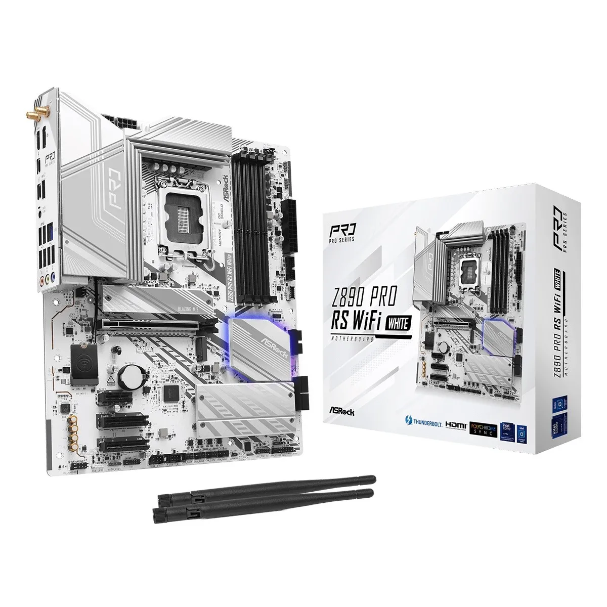 Материнська плата ASRock Z890 Pro RS WiFi White Socket 1851 - зображення 1
