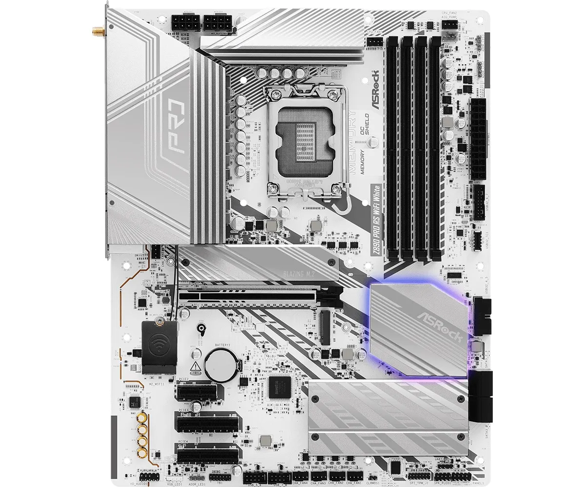 Материнська плата ASRock Z890 Pro RS WiFi White Socket 1851 - мініатюра 3