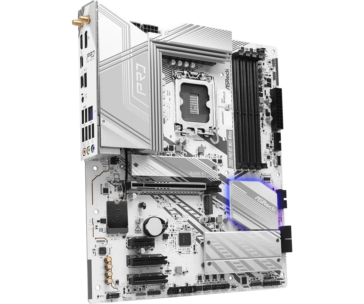 Материнська плата ASRock Z890 Pro RS WiFi White Socket 1851 - мініатюра 4