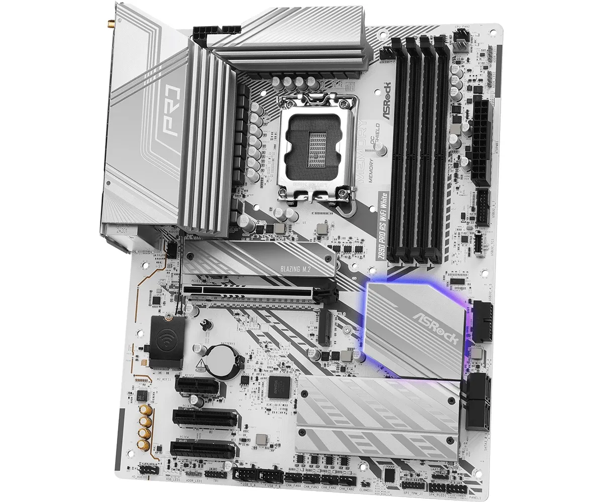 Материнська плата ASRock Z890 Pro RS WiFi White Socket 1851 - мініатюра 5