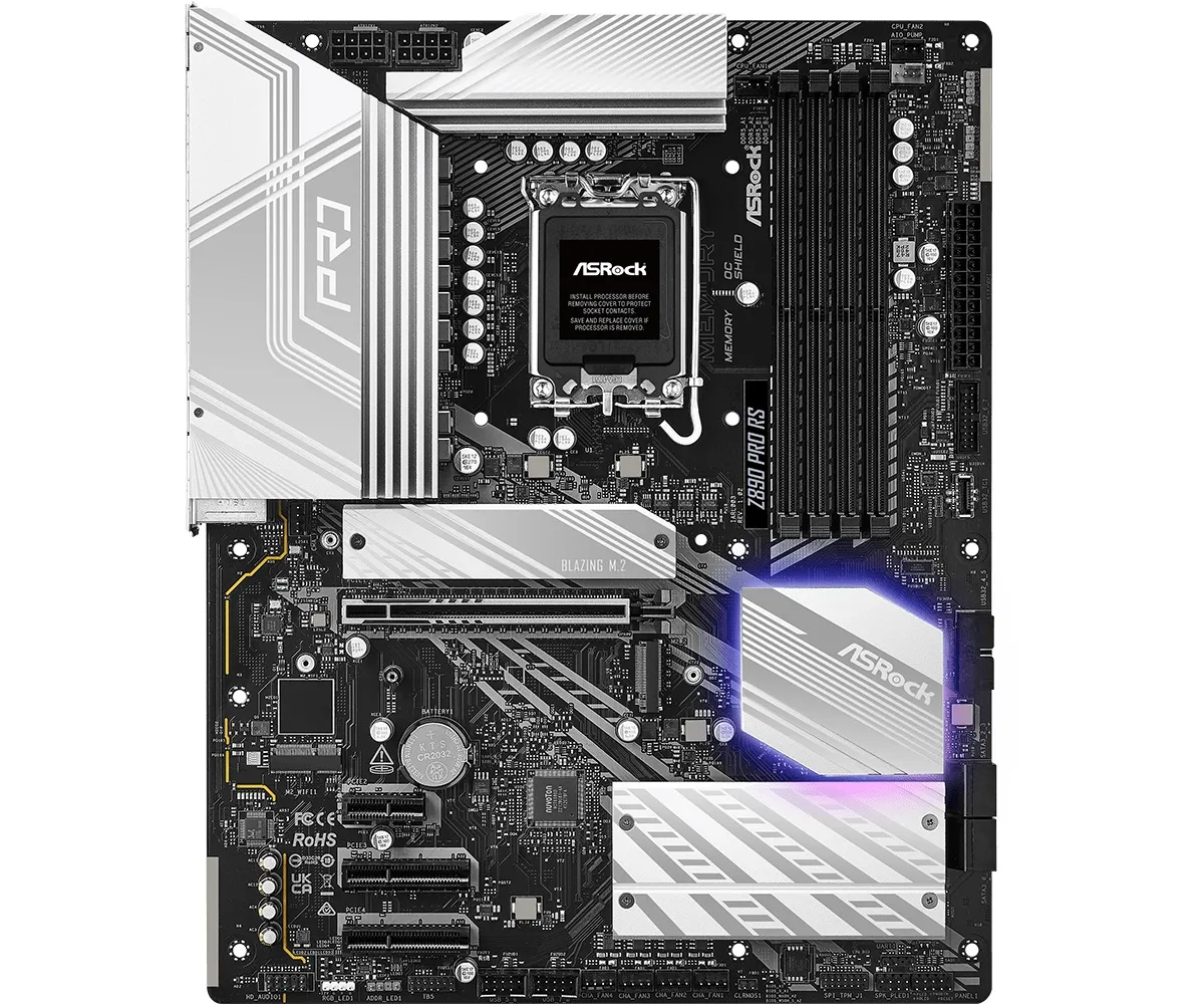 Материнська плата ASRock Z890 Pro RS Socket 1851 - мініатюра 2