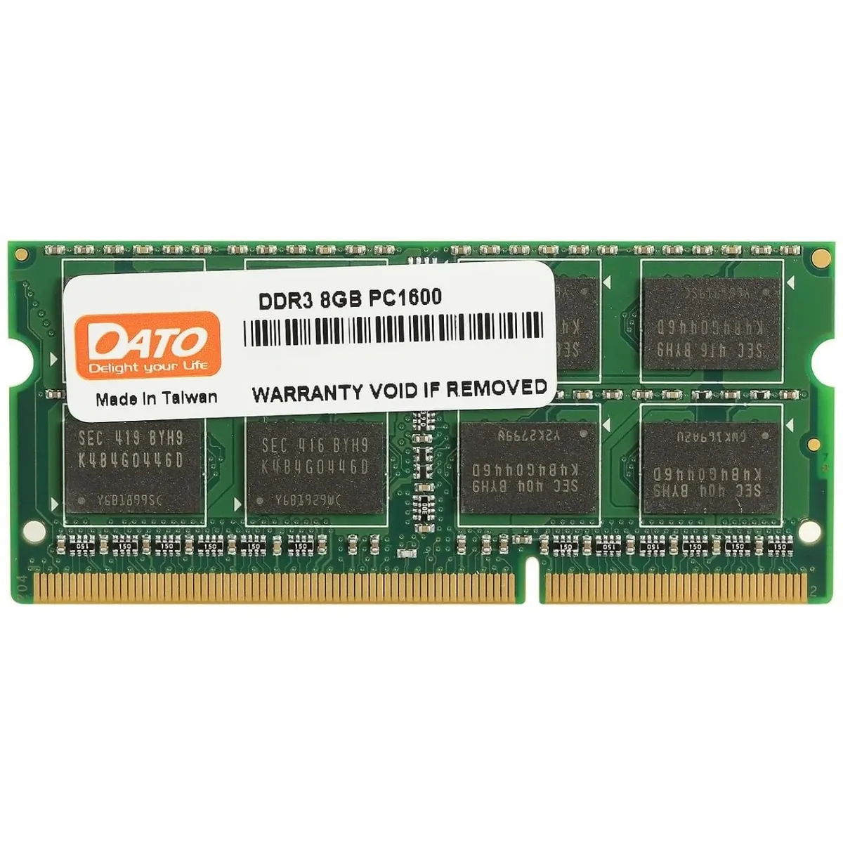Модуль пам`ятi SO-DIMM 8GB/1600 DDR3 Dato (DT8G3DSDLD16) - зображення 1