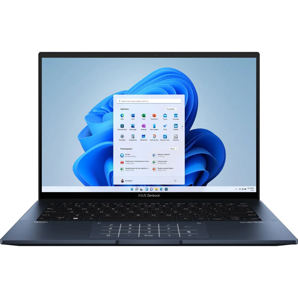 Ноутбук Asus ZenBook 14 UX3402VA-KP782 (90NB10G1-M017H0) Ponder Blue - мініатюра 9
