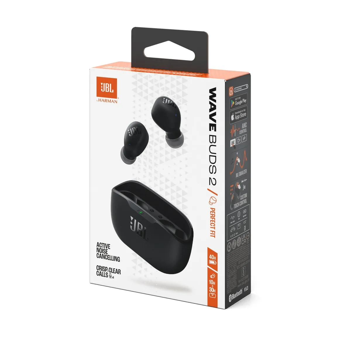 Bluetooth-гарнітура JBL Wave Buds 2 Black (JBLWBUDS2BLK) - мініатюра 6