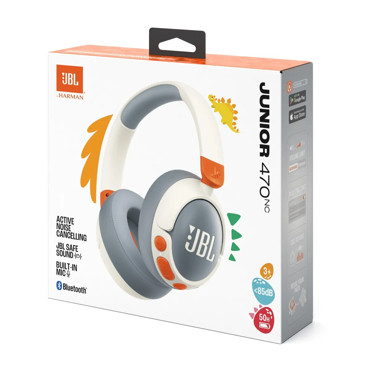 Bluetooth-гарнітура JBL Junior 470NC White (JBLJR470NCWHT) - мініатюра 5