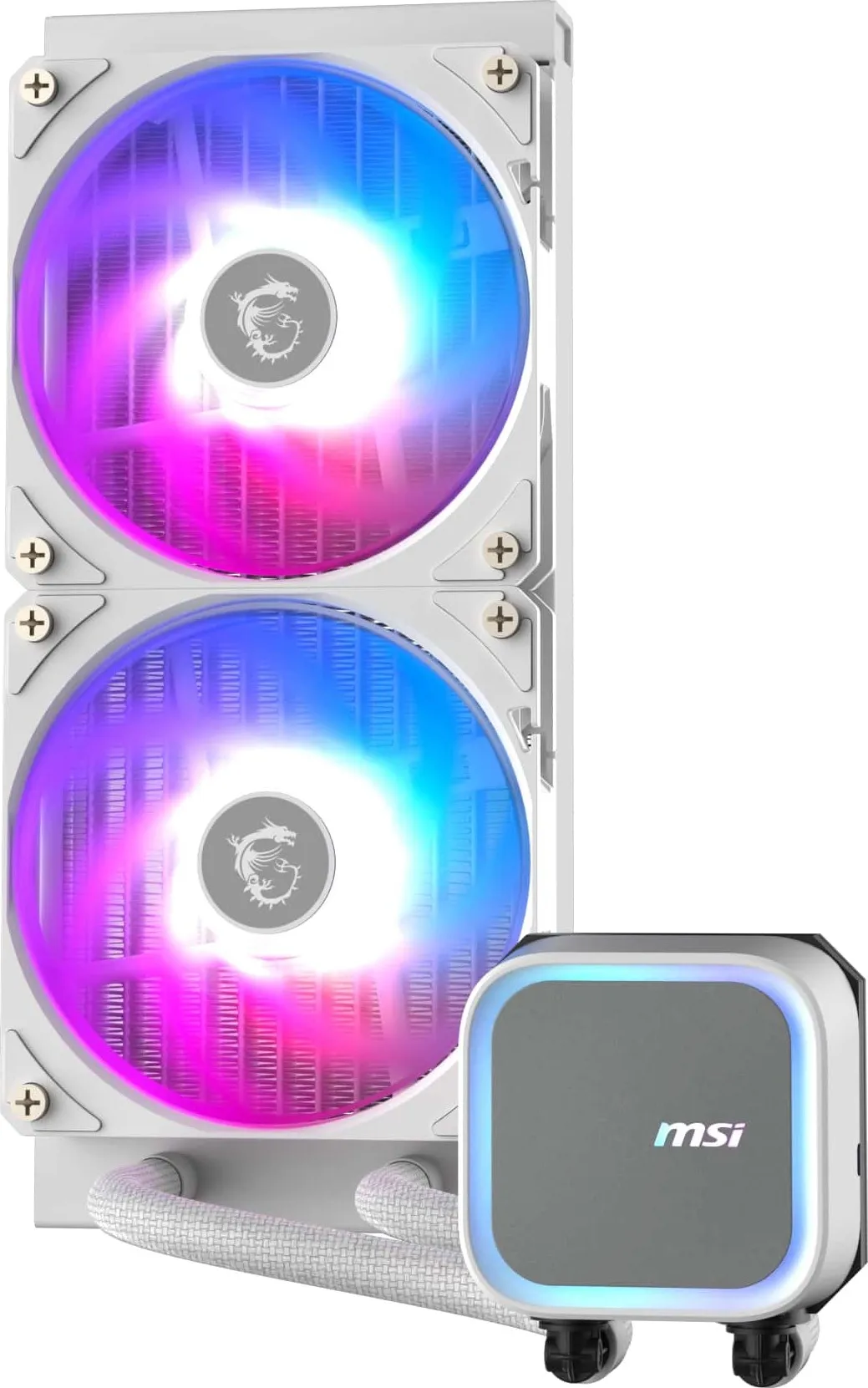 Система водяного охолодження MSI MAG CoreLiquid A13 240 WH - мініатюра 2