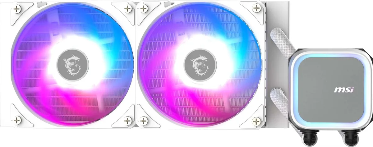 Система водяного охолодження MSI MAG CoreLiquid A13 240 WH - мініатюра 3