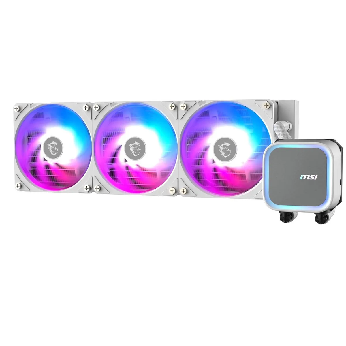 Система водяного охолодження MSI MAG CoreLiquid A13 360 WH - мініатюра 3