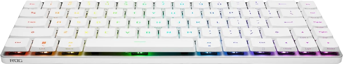 Клавіатура бездротова Asus ROG Falchion RGB WL BT White (90MP03EC-BKMA10) - мініатюра 2