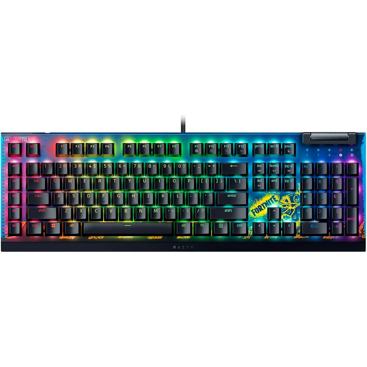 Клавіатура Razer BlackWidow V4 X Yellow Switch Fortnite (RZ03-04703600-R3M1) - зображення 1