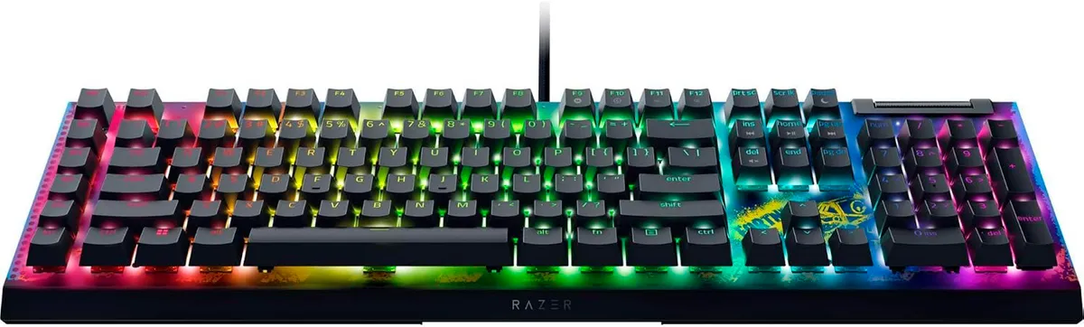 Клавіатура Razer BlackWidow V4 X Yellow Switch Fortnite (RZ03-04703600-R3M1) - мініатюра 2
