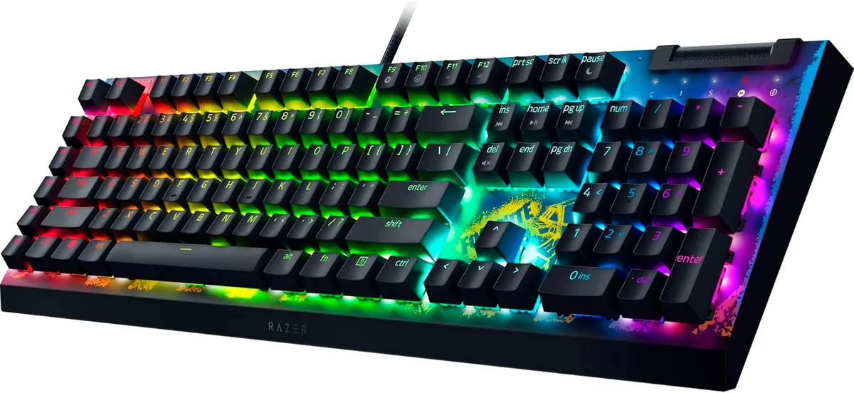 Клавіатура Razer BlackWidow V4 X Yellow Switch Fortnite (RZ03-04703600-R3M1) - мініатюра 4
