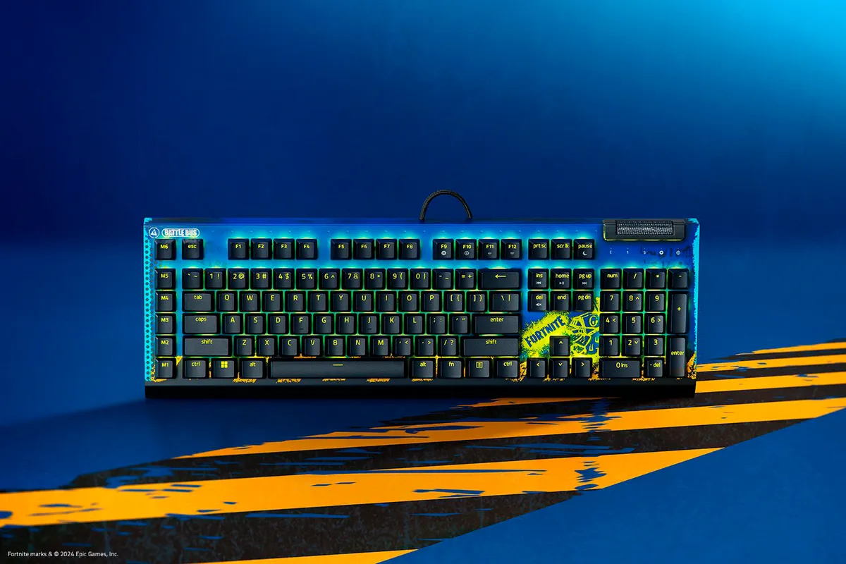 Клавіатура Razer BlackWidow V4 X Yellow Switch Fortnite (RZ03-04703600-R3M1) - мініатюра 5