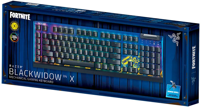 Клавіатура Razer BlackWidow V4 X Yellow Switch Fortnite (RZ03-04703600-R3M1) - мініатюра 6
