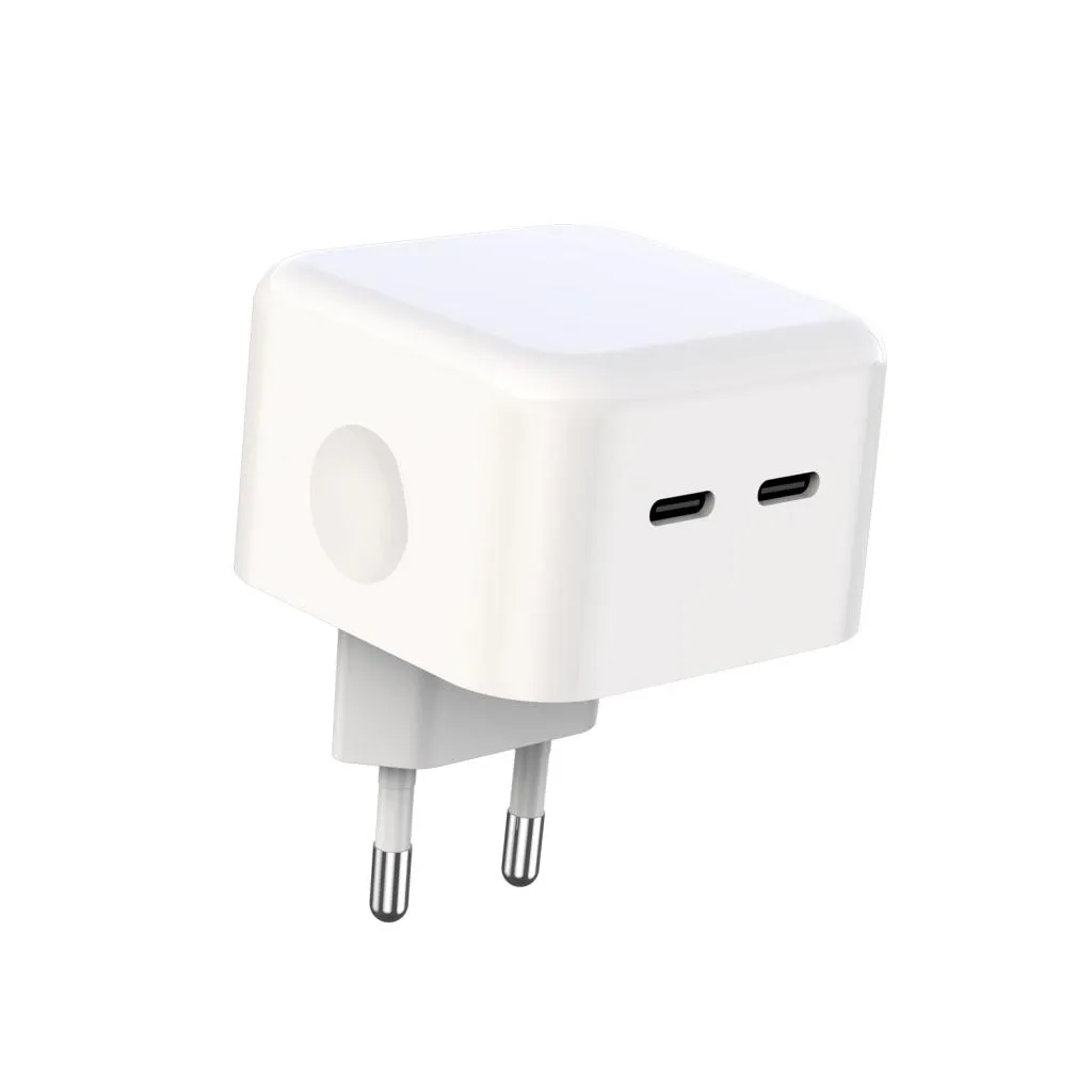 Мережевий зарядний пристрій XO L102 (2USB-Cх3A) QC3.0 White (XO-L102-WH) - зображення 1
