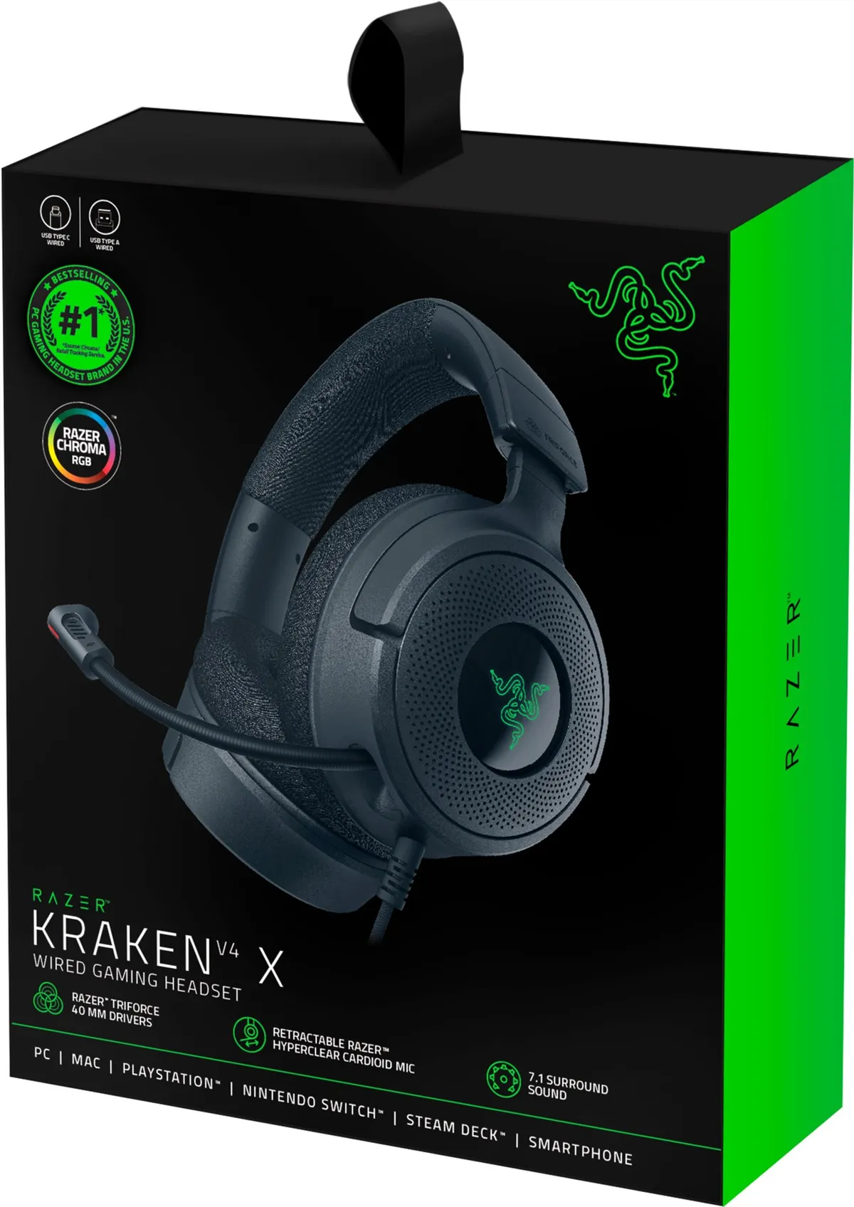 Гарнітура Razer Kraken V4 X (RZ04-05180100-R3M1) - мініатюра 9