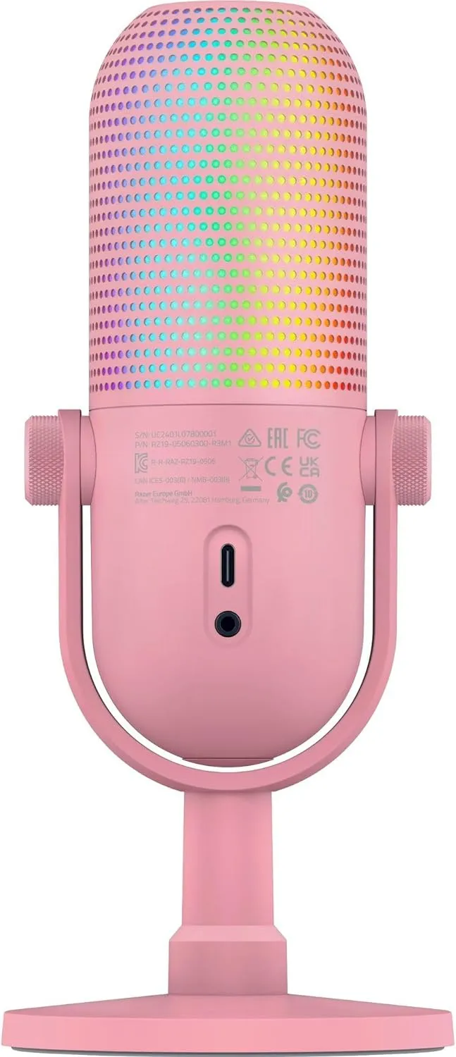 Мікрофон Razer Seiren V3 Chroma Quartz (RZ19-05060300-R3M1) - мініатюра 3