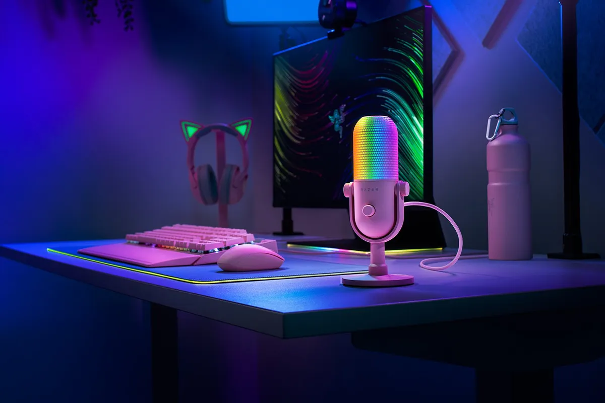 Мікрофон Razer Seiren V3 Chroma Quartz (RZ19-05060300-R3M1) - мініатюра 5