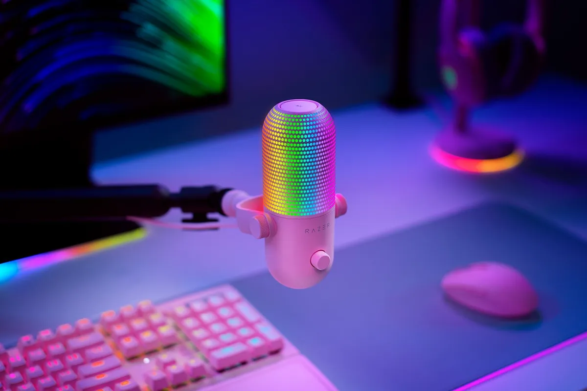 Мікрофон Razer Seiren V3 Chroma Quartz (RZ19-05060300-R3M1) - мініатюра 6