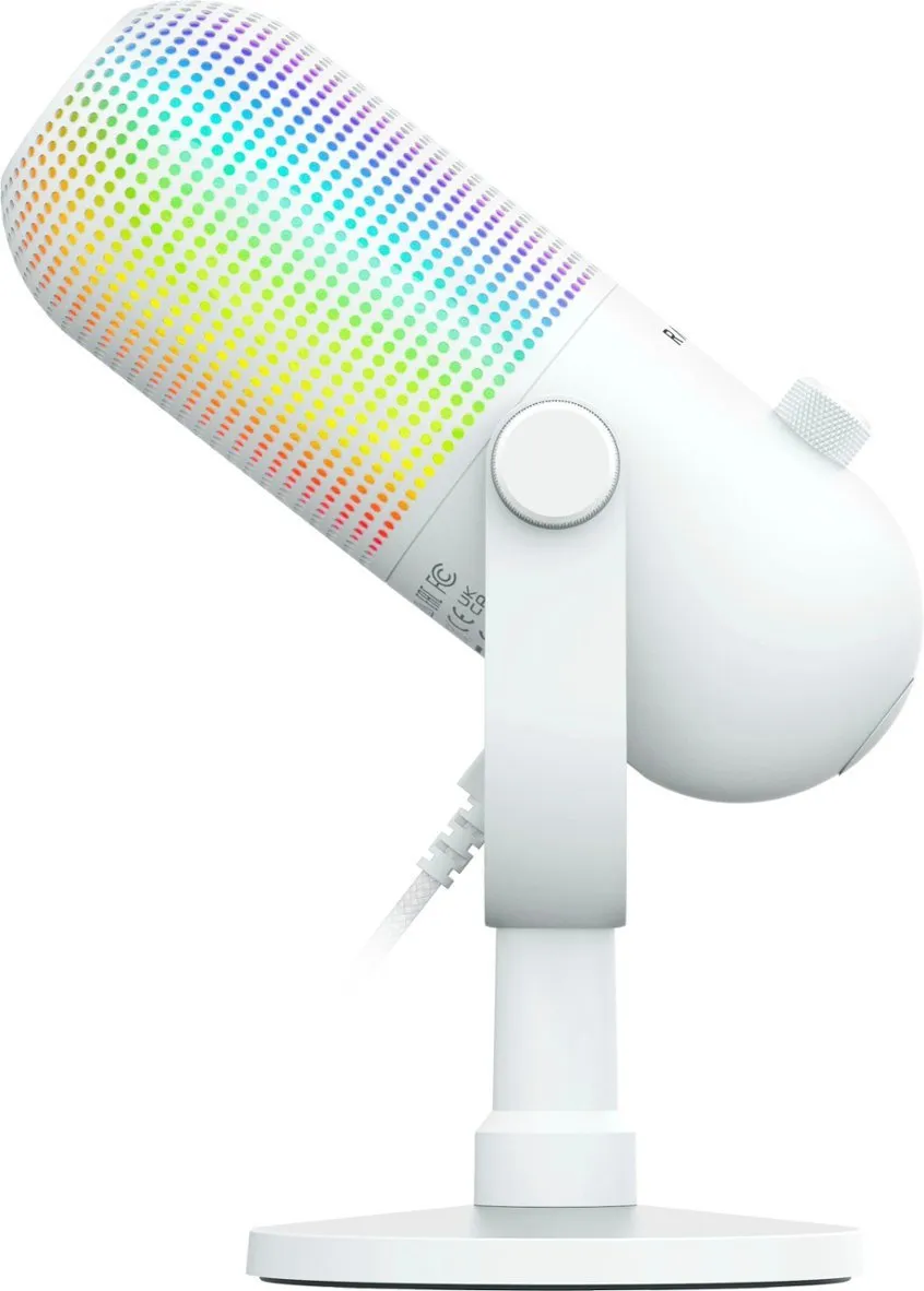 Мікрофон Razer Seiren V3 Chroma White (RZ19-05060200-R3M1) - мініатюра 4