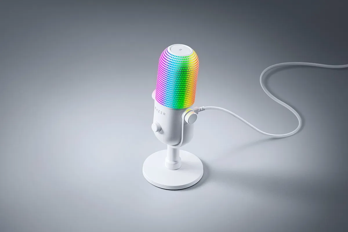 Мікрофон Razer Seiren V3 Chroma White (RZ19-05060200-R3M1) - мініатюра 5