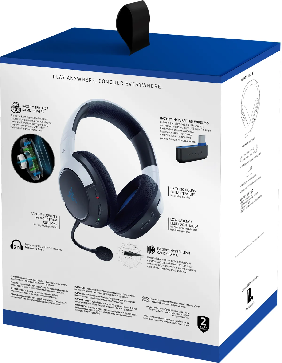 Bluetooth-гарнітура Razer Kaira Hyperspeed for PS5 (RZ04-03980200-R3G1) - мініатюра 7
